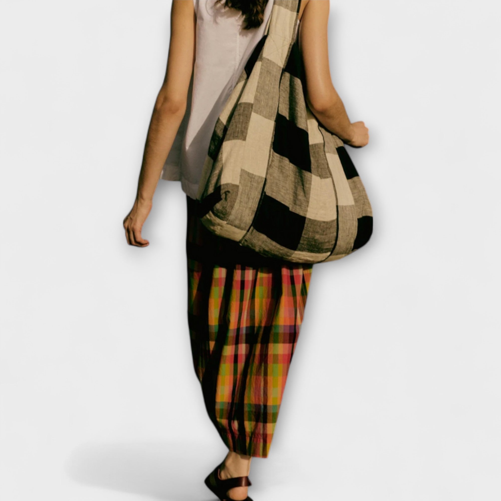 Emilia - Multicolored Striped Pleated Skirt