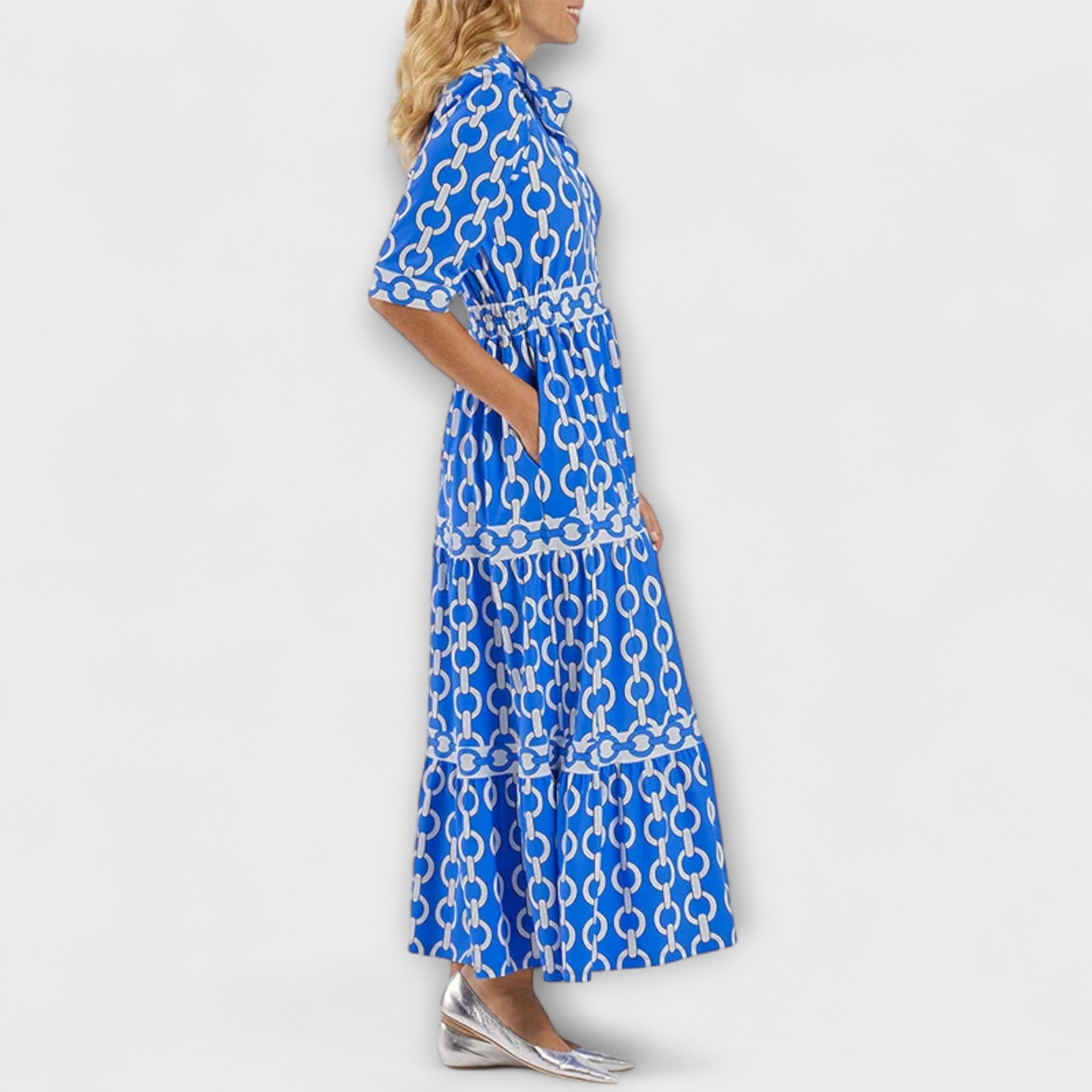 Juliette - Chain Pattern Midi Dress