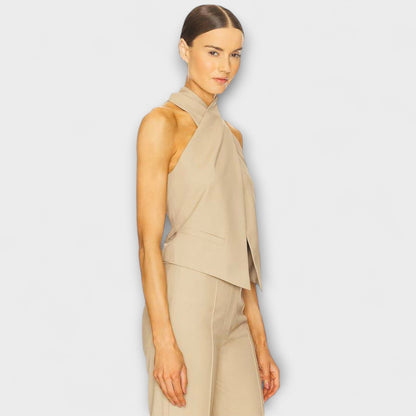 June - Crisscross Halter Neck Tank Top